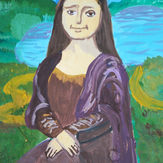 Рисунок "Мона Лиза" на конкурс "Конкурс творческого рисунка “Свободная тема-2021”"