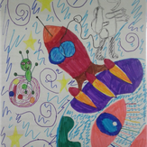 Рисунок "В поисках новых цивилизаций" на конкурс "Конкурс детского рисунка “Таинственный космос - 2018”"