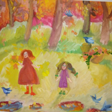Рисунок "Осенний парк" на конкурс "Конкурс рисунка "Осенний листопад 2017""