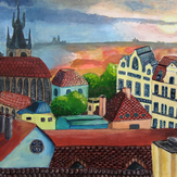 Рисунок "Прага" на конкурс "Конкурс детского рисунка “Города - 2018” вместе с Erich Krause"