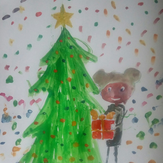 Рисунок "Кукутики готовятся к новому году" на конкурс "Конкурс детского рисунка "Мир Кукутиков""