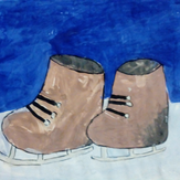 Рисунок "Мечтаю о коньках" на конкурс "Конкурс детского рисунка “Спорт в нашей жизни”"