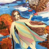 Рисунок "Осень прекрасна" на конкурс "Конкурс детского рисунка “Сказочная осень - 2018”"