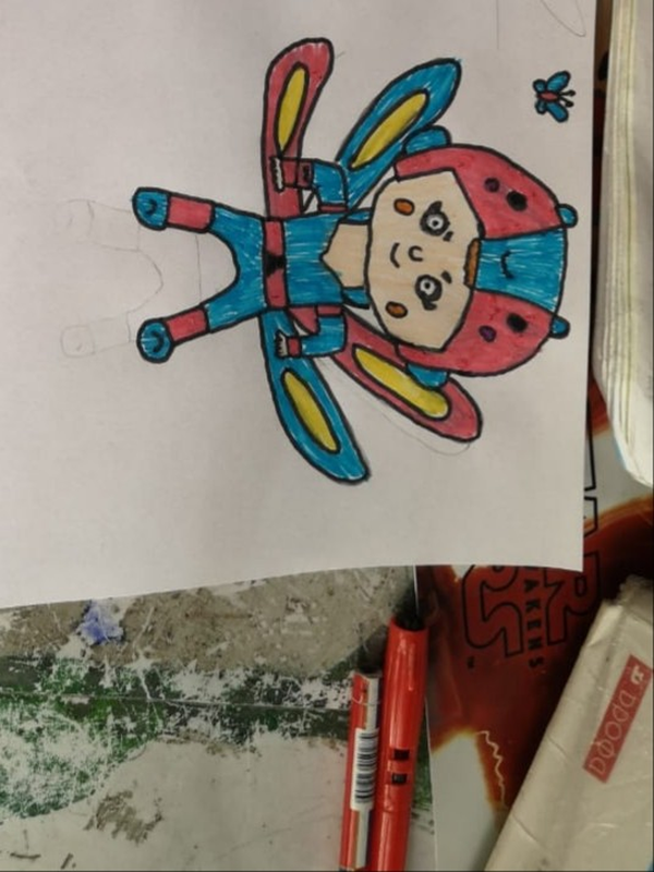 Детский рисунок - Беа бабочка
