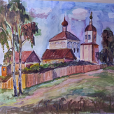 Рисунок "Костромская старина" на конкурс "Конкурс творческого рисунка “Свободная тема-2021”"