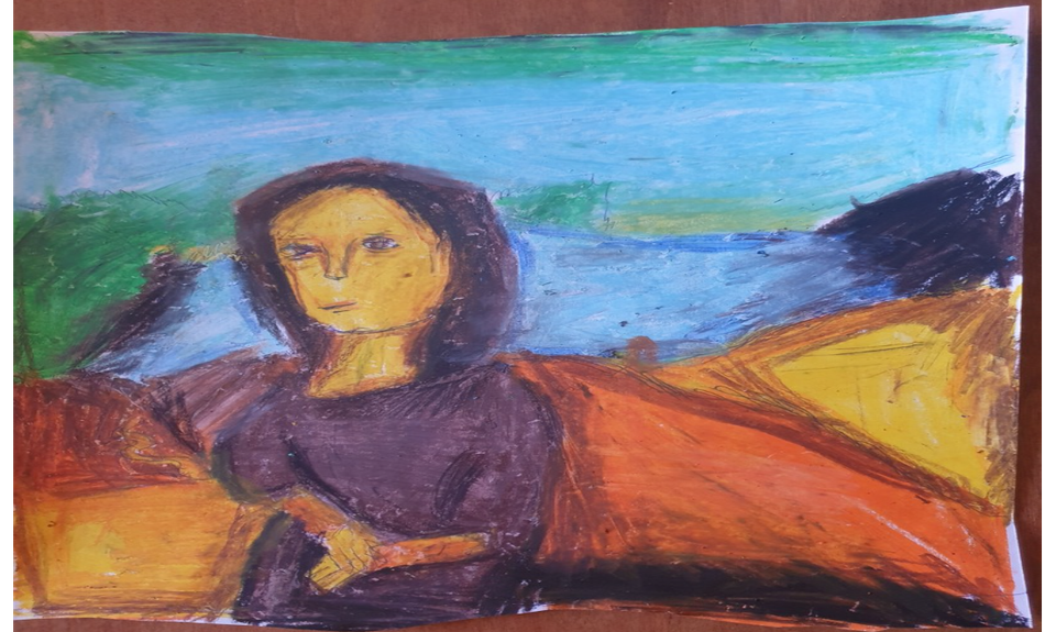Детский рисунок - Мона Лиза
