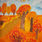 Рисунок "Чудесная осень" на конкурс "Конкурс детского рисунка “Сказочная осень - 2018”"