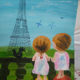 Рисунок "Париж" на конкурс "Конкурс творческого рисунка “Свободная тема-2019”"