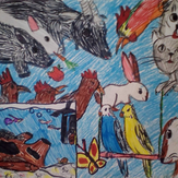 Рисунок "Мои домашние животные" на конкурс "Конкурс детского рисунка "Любимое животное - 2018""
