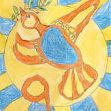Рисунок "Крылатый герой" на конкурс "Конкурс детского рисунка “75 лет Великой Победе!”"