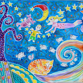 Рисунок "Волшебный сон" на конкурс "Конкурс детского рисунка "Рисовашки - серии 1, 2, 3""