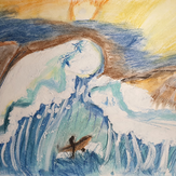 Рисунок "Волна" на конкурс "Конкурс творческого рисунка “Свободная тема-2019”"