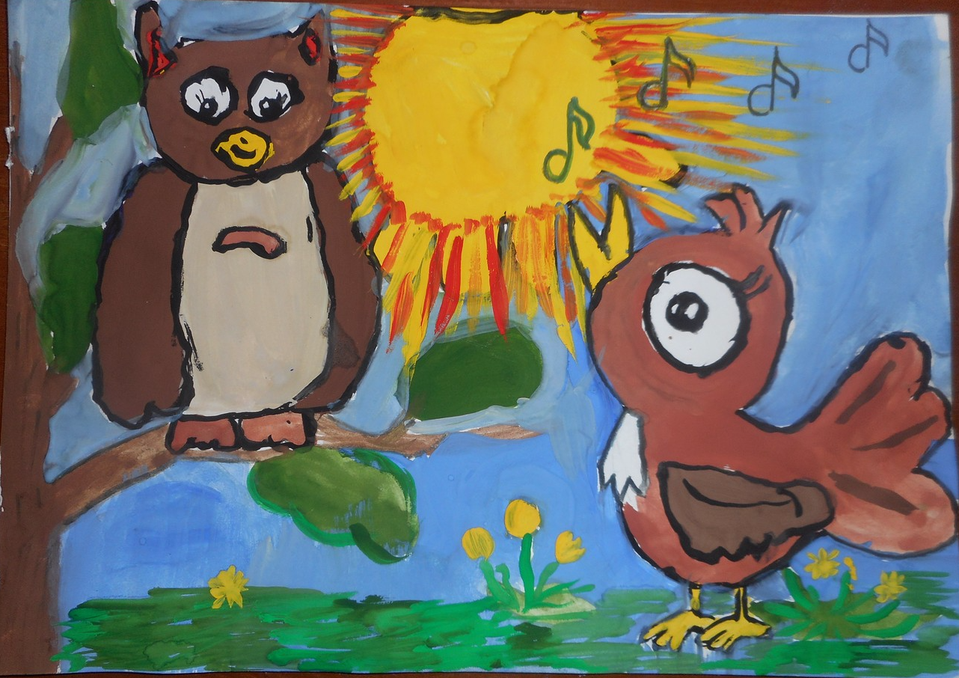 Детский рисунок - Уроки музыки