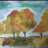 Рисунок "Осень в парке" на конкурс "Конкурс рисунка "Осенний листопад 2017""