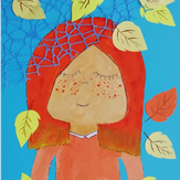 Рисунок "Девочка осень" на конкурс "Конкурс творческого рисунка “Свободная тема-2020”"