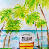 Рисунок "К океану" на конкурс "Конкурс детского рисунка “Как я провел лето - 2020”"