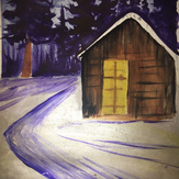 Рисунок "Сказочный лесной домик"