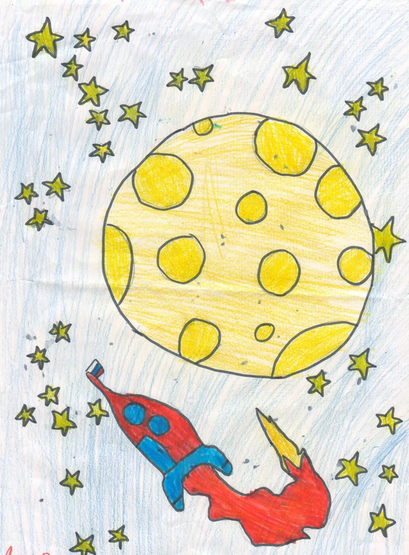 Рисование космос. Рисование для детей космос. Рисунок на космическую тему. Рисование космос для детей дошкольного возраста. Нарисовать дом на луне 1 класс окружающий