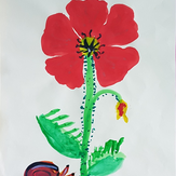 Рисунок "Красный мак" на конкурс "Конкурс творческого рисунка “Свободная тема-2019”"