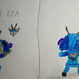 Рисунок "Робот Беа" на конкурс "Конкурс рисунка по игре Brawl Stars - “Биби и Беа: Герой или злодей?”"