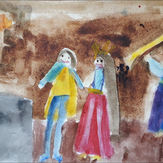 Рисунок "Принцесса и слон" на конкурс "Конкурс детского рисунка "Рисовашки - 1-6 серии""