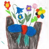 Рисунок "Цветы в вазе" на конкурс "Конкурс творческого рисунка “Свободная тема-2019”"
