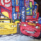Рисунок "Гонки Маквин 2" на конкурс "Конкурс творческого рисунка “Свободная тема-2024""