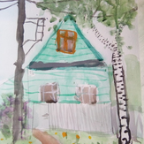 Рисунок "Дом на моей улице" на конкурс "Конкурс детского рисунка “Города - 2018” вместе с Erich Krause"
