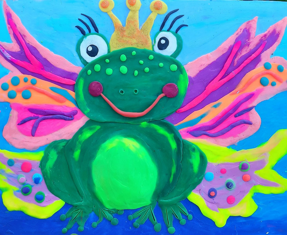 Детский рисунок - Волшебница Царевна-лягушка