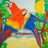Рисунок "Тропический остров" на конкурс "Конкурс творческого рисунка “Свободная тема-2019”"