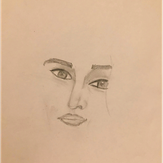 Рисунок "лицо" на конкурс "Конкурс творческого рисунка “Свободная тема-2020”"