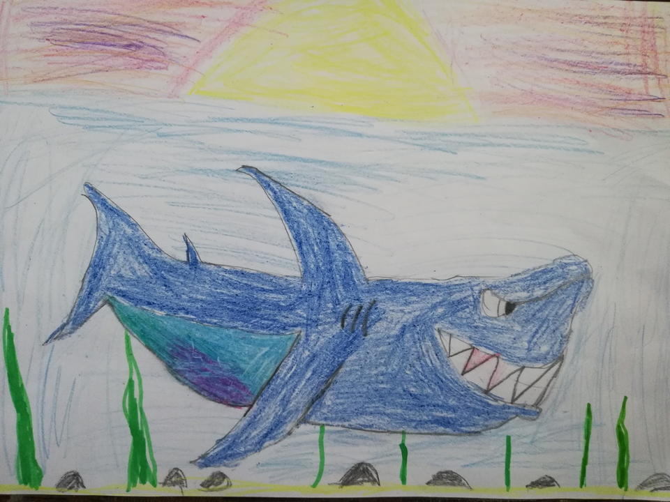 Детский рисунок - Акула