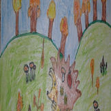 Рисунок "Золотая осень" на конкурс "Конкурс творческого рисунка “Свободная тема-2020”"