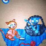 Рисунок "Веселые котята" на конкурс "Конкурс детского рисунка "Рисовашки - 1-5 серии""
