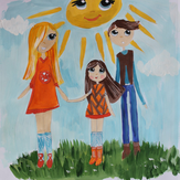 Рисунок "Моя семья" на конкурс "Конкурс творческого рисунка “Свободная тема-2020”"