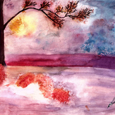 Рисунок "осенний закат"