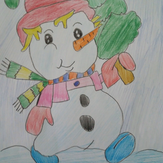 Рисунок "Снеговик" на конкурс "Конкурс “Новогодняя Магия - 2020”"