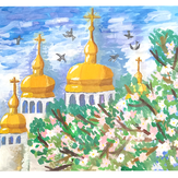 Рисунок "Весна в моем городе" на конкурс "Конкурс творческого рисунка “Свободная тема-2021”"