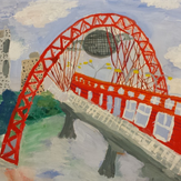 Рисунок "Живописный мост" на конкурс "Конкурс детского рисунка “Города - 2018” вместе с Erich Krause"