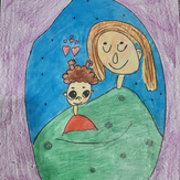 Рисунок "милая мама" на конкурс "Конкурс детского рисунка "Моя Семья - 2021""