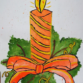 Рисунок "Рождественская свеча" на конкурс "Конкурс “Новогодняя Магия - 2020”"