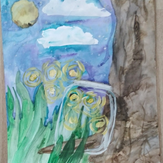 Рисунок "Светлички в банке" на конкурс "Конкурс детского рисунка "Рисовашки - 1-6 серии""