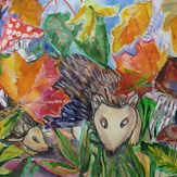 Рисунок "Осень в лесу" на конкурс "Конкурс детского рисунка “Сказочная осень - 2018”"