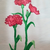 Рисунок "цветы памяти" на конкурс "Конкурс детского рисунка “75 лет Великой Победе!”"