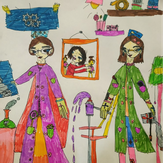 Рисунок "Девочки-ученые в лаборатории" на конкурс "Конкурс творческого рисунка “Свободная тема-2021”"