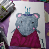 Рисунок "Принцесса Мыша"