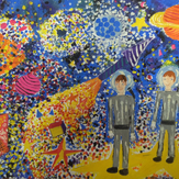 Рисунок "Космонавты" на конкурс "Конкурс детского рисунка “Таинственный космос - 2018”"