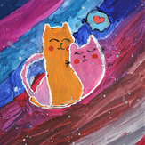 Рисунок "Счастливые котята"