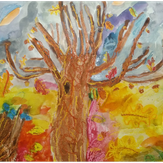 Рисунок "Осенний дуб" на конкурс "Конкурс творческого рисунка “Свободная тема-2021”"