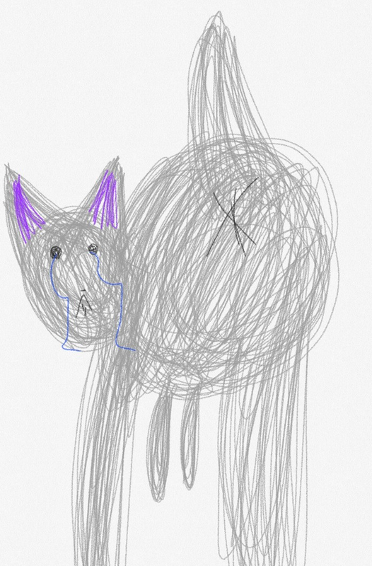 Детский рисунок - Попокотенкослёзопопослёз